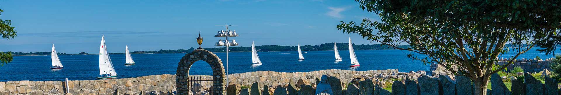 ocean view with sail boats