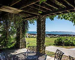 Enders Island ocean view from the grounds