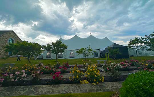 Holy smoke grounds, event tent